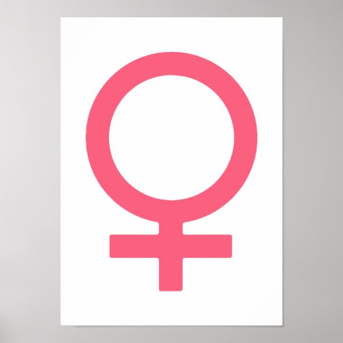 Brink Pink Venus Symbol Poster