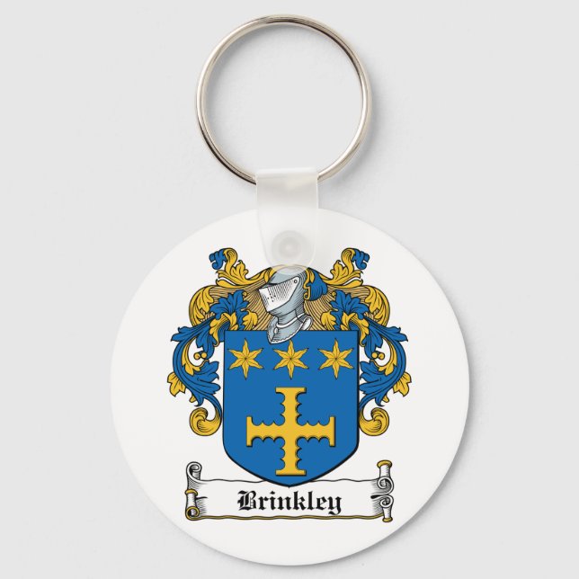 Brinkley Family Crest Keychain (Front)