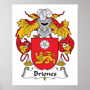 Briones Family Crest Poster