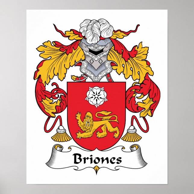 Briones Family Crest Poster (Front)