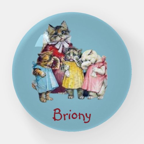 BRIONY  THE THREE LITTLE KITTENS   PAPERWEIGHT