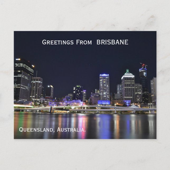 Brisbane Australia Postcard (Front)