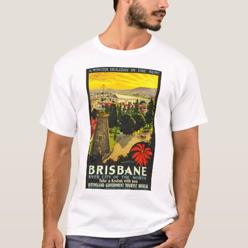 Brisbane Australia Poster T_Shirt