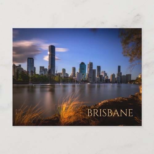 Brisbane Australia Skyline from across River Postcard
