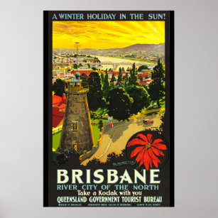 Brisbane Australia Tourism Poster