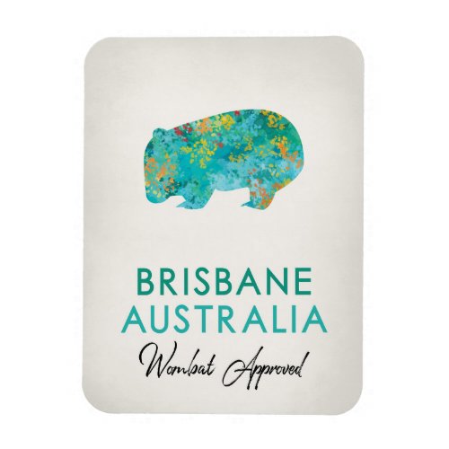 Brisbane Australia Wombat Magnet