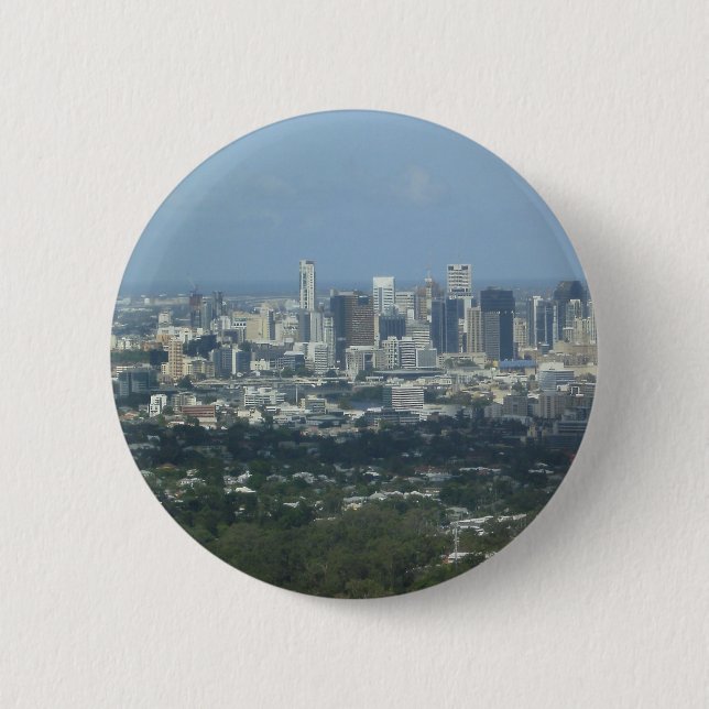Brisbane City Pinback Button (Front)