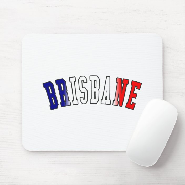 Brisbane in Australia National Flag Colors Mousepad