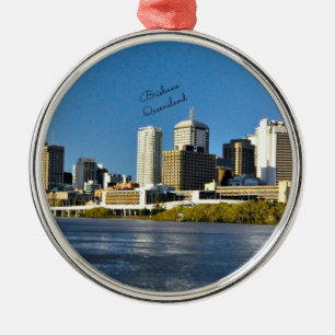 Brisbane, Queensland cityscape Metal Ornament