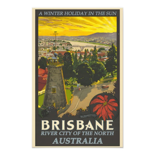 Brisbane vintage poster (Front)