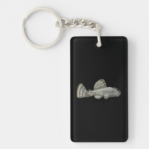 Bristlenose Pleco Aquarium for Fishkeeping Fans Keychain