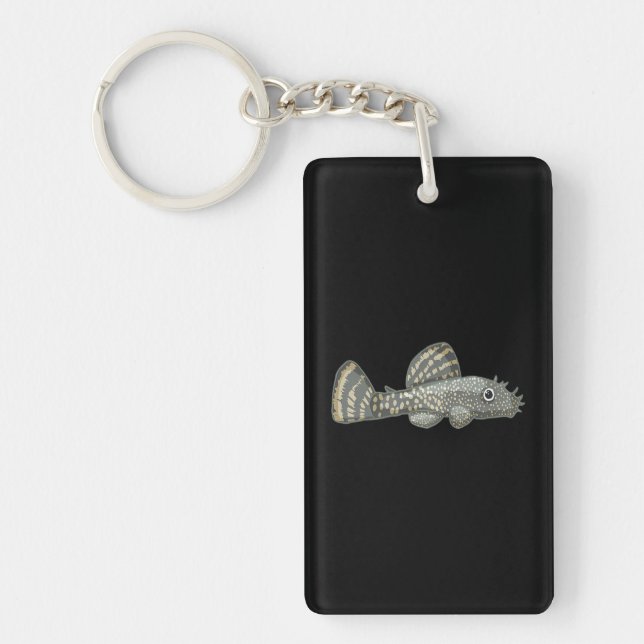 Bristlenose Pleco Aquarium for Fishkeeping Fans Keychain (Front)