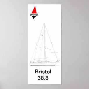Bristol 38.8 Sloop Poster