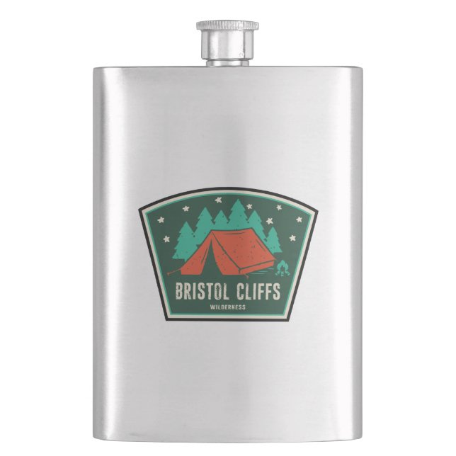 Bristol Cliffs Wilderness Vermont Camping Flask (Front)