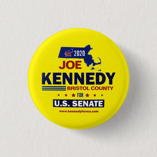 Bristol County for Joe Kennedy 2020 Button (Front)