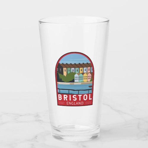 Bristol England Retro Travel Art Vintage Glass