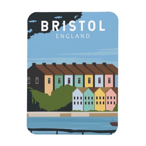 Bristol England Retro Travel Art Vintage Magnet