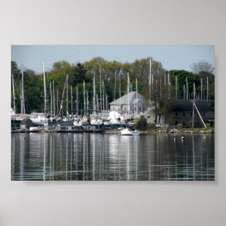 Bristol Harbor Bristol Rhode Island Poster
