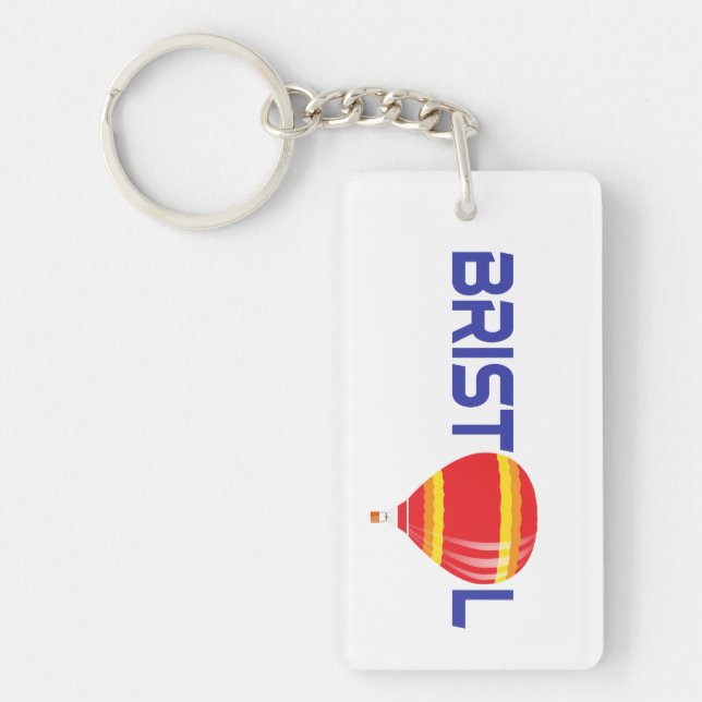 Bristol Hot Air Balloon Colorful Keychain (Front)