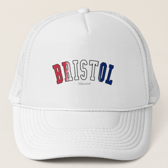 Bristol in United Kingdom National Flag Colors Mesh Hat