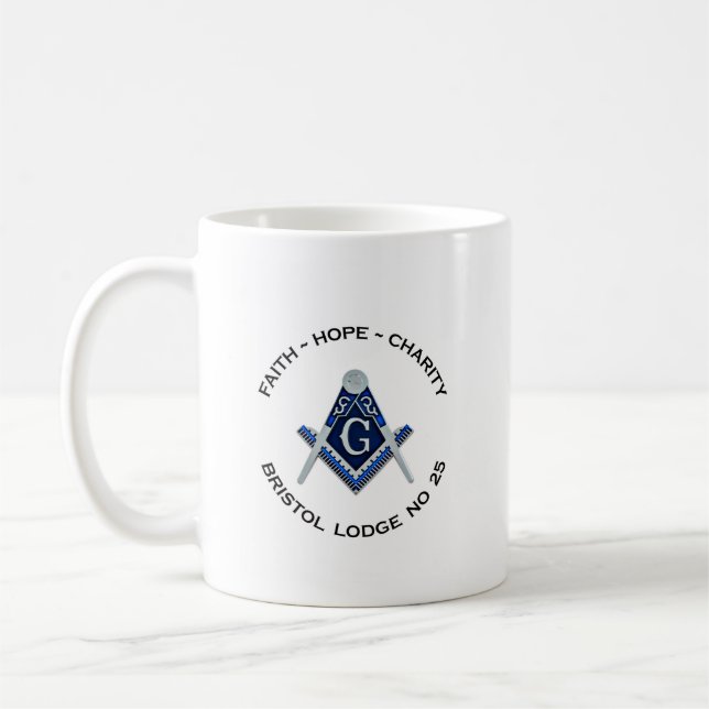 Bristol Masonic Mug (Left)