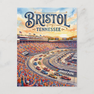 Bristol Motor Speedway USA Postcard