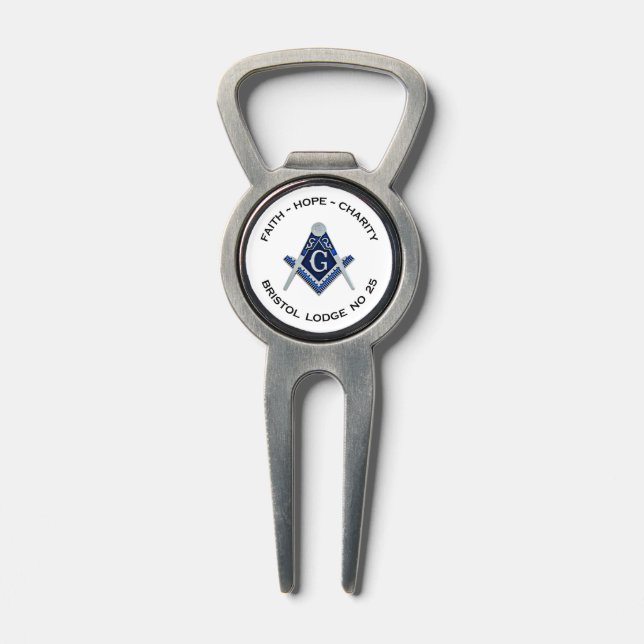 Bristol No 25 Masonic Divot Tool Bottle Opener (Composite)