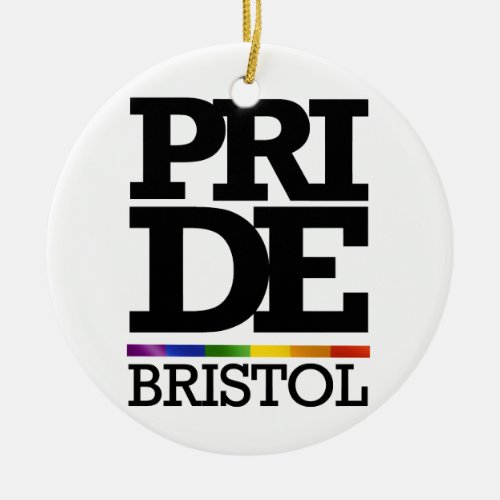 BRISTOL PRIDE _png Ceramic Ornament