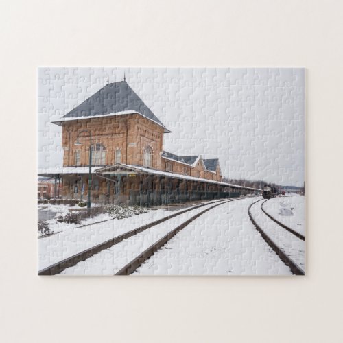 Bristol Train Station in the Snow Jigsaw Puzzle