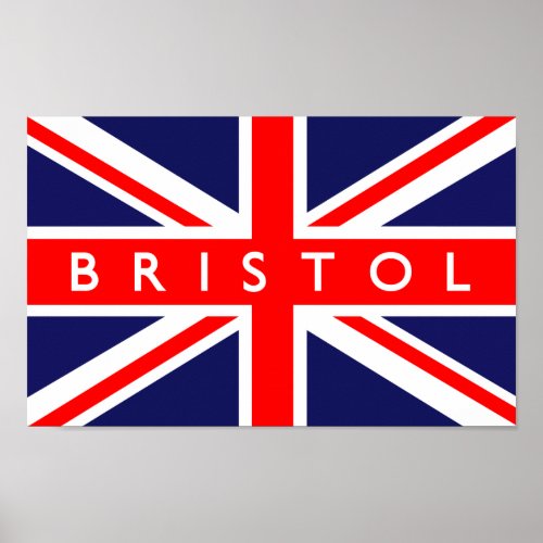 Bristol UK Flag Poster