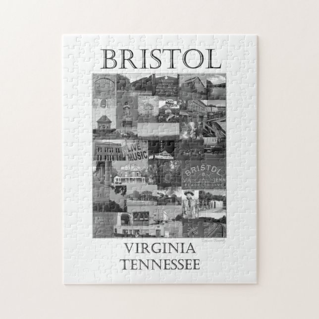 Bristol VA TN Collage Jigsaw Puzzle (Vertical)