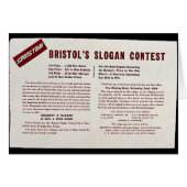 Bristol's Slogan Contest (Front Horizontal)