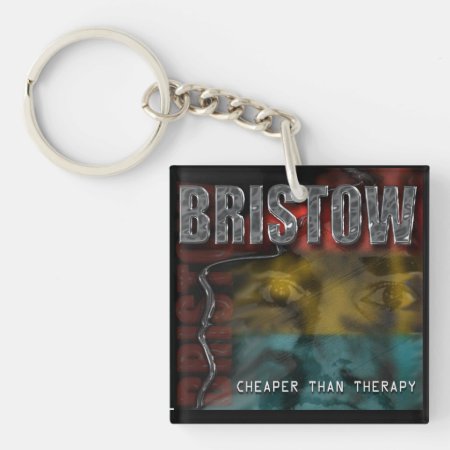 Bristowrocks Cd Cover Keychain, Front & Back Print Keychain