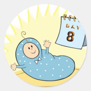 Brit Milah Classic Round Sticker