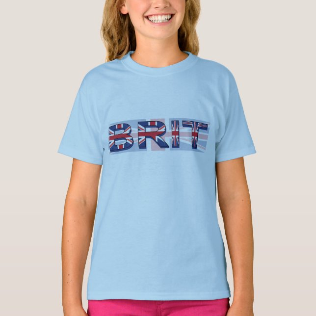 Brit, Union Jack style T-Shirt (Front)