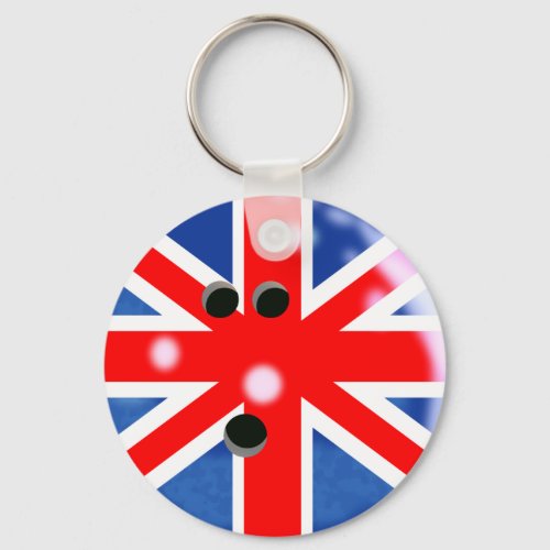 Britain Bowling Ball Keychain