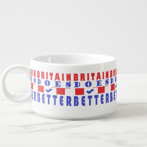 Britain does it better word poster design bowl