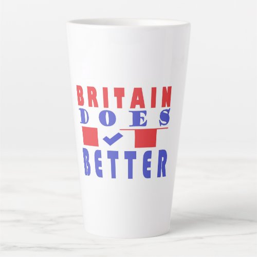 Britain does it better word poster design latte mug