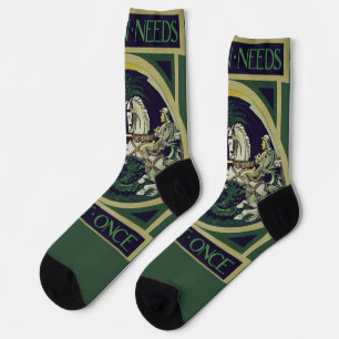 Britain Needs You at Once – St. George Vintage Art Socks