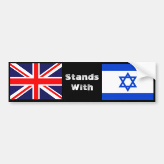 Britain Stands With Israel Bumper Sticker