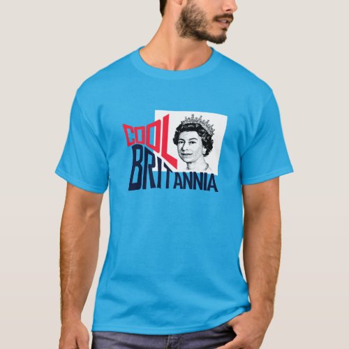 Britannia Queen HRH Elizabeth British Majesty T_Shirt