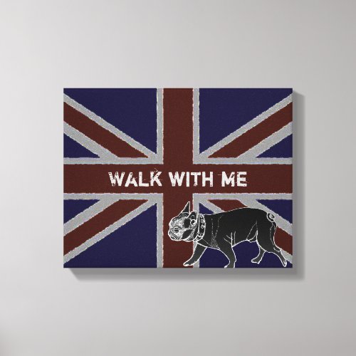 Britannia Series Francois the French Bulldog Canvas Print