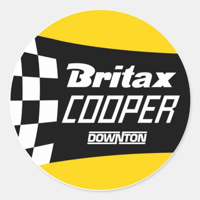 Britax Cooper Downton Classic Round Sticker (Front)