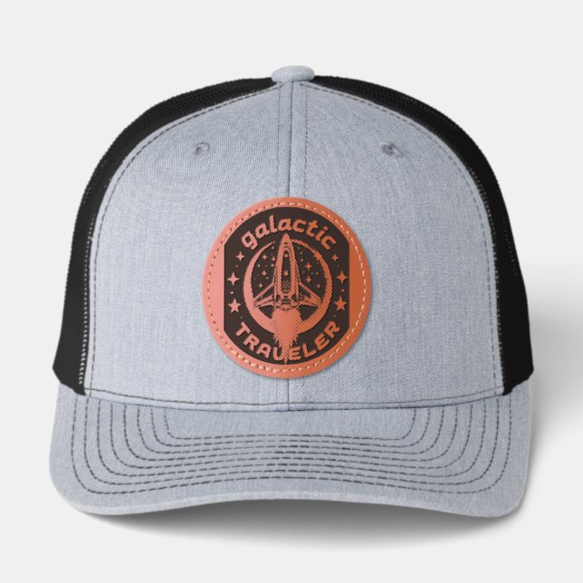 Brite-T Galactic Traveler 0018726 Leather Patch Hat (Front)