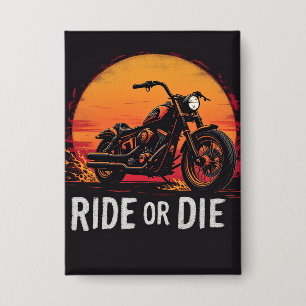 Brite-T Motorcycle Ride or Die 0019613 Button