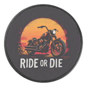 Brite-T Motorcycle Ride or Die 0019613 Hockey Puck