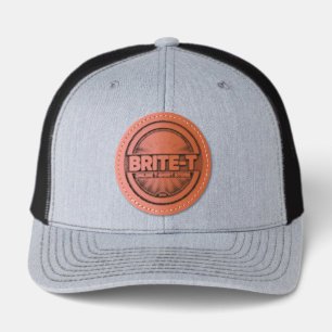 Brite-T Online T-Shirt Store Leather Patch Hat