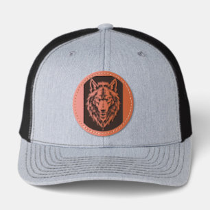 Brite-T Silver Wolf 0019591 Leather Patch Hat