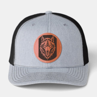 Brite-T Silver Wolf 0019591 Leather Patch Hat