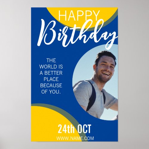 Brithday poster class invite work birthday